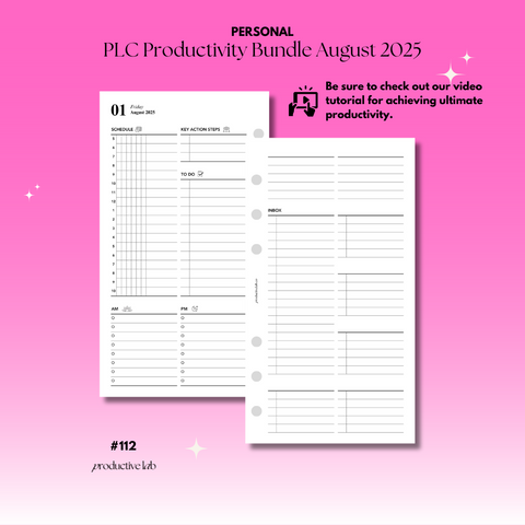 #112-8 PLC Productivity Bundle August 2025