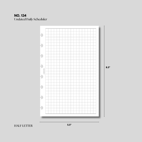 #134 Undated Daily Scheduler