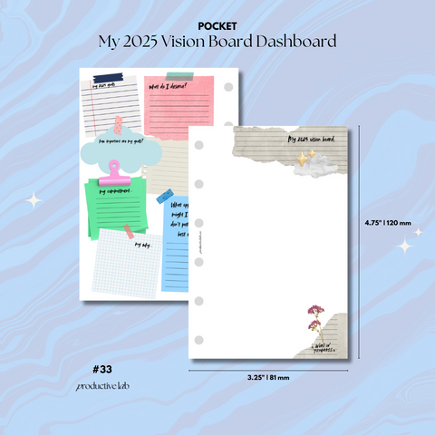 #33 My 2025 Vision Board Dashboard