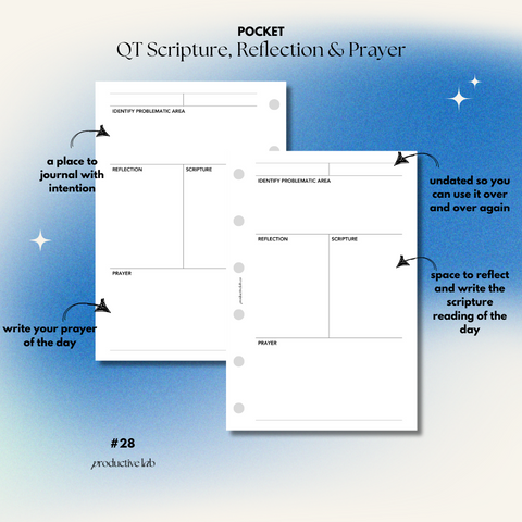 #28 QT Scripture, Reflection & Prayer