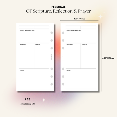 #28 QT Scripture, Reflection & Prayer