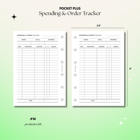 #14 Spending & Order Tracker
