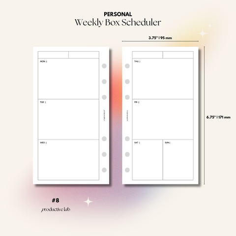 #8 Weekly Box Scheduler