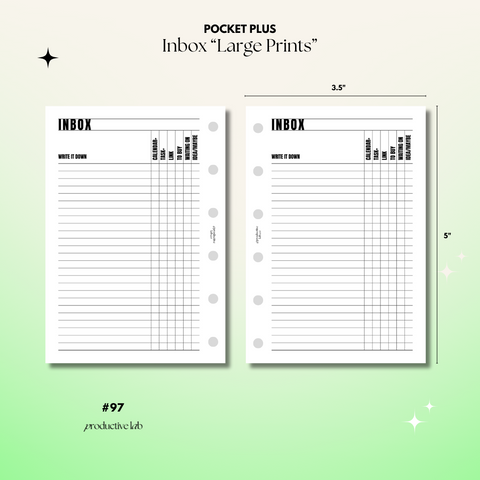 #97 Inbox "Large Prints"