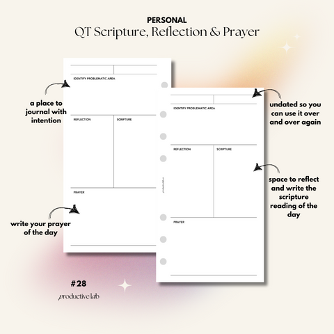 #28 QT Scripture, Reflection & Prayer