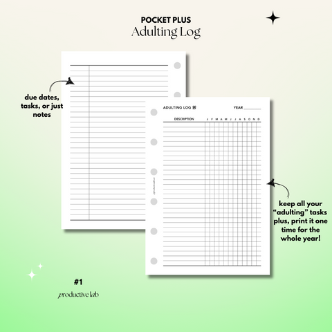 #1 Adulting Log