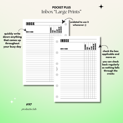 #97 Inbox "Large Prints"