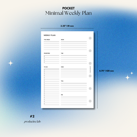 #2 Minimal Weekly Plan