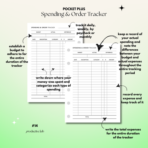 #14 Spending & Order Tracker