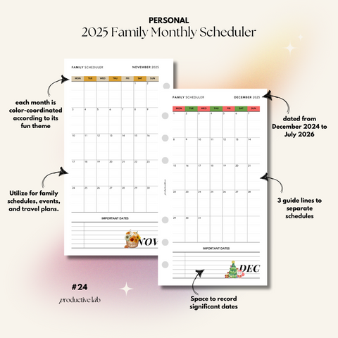 #24 2025 Family Monthly Scheduler