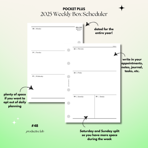 #48 2025 Weekly Box Scheduler