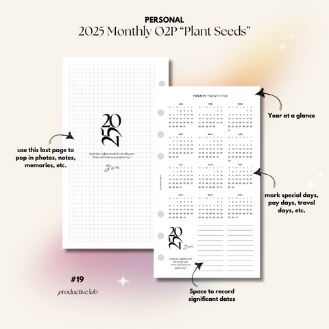 #19 2025 Monthly O2P “Plant Seeds”