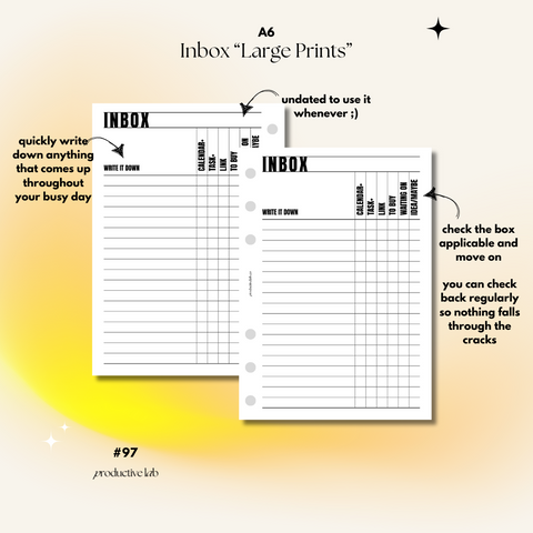#97 Inbox "Large Prints"