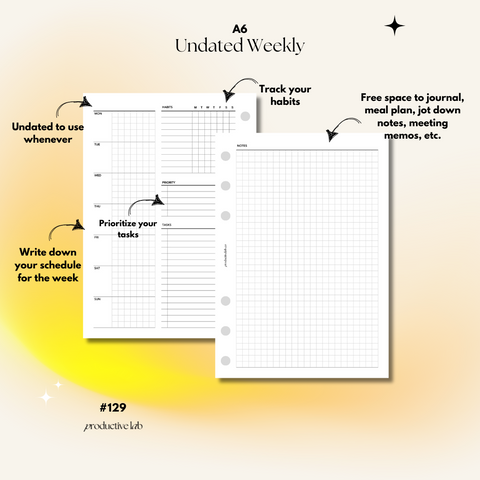 #129 Undated Weekly "Stay Focused" O2P