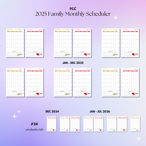#24 2025 Family Monthly Scheduler