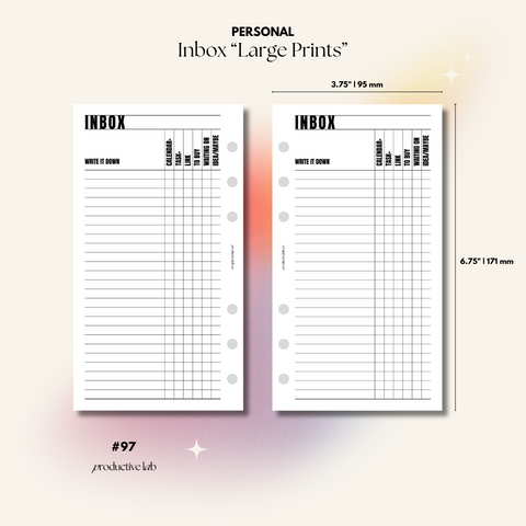 #97 Inbox "Large Prints"