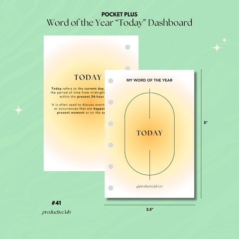 #41 Word of the Year "Today" Dashboard