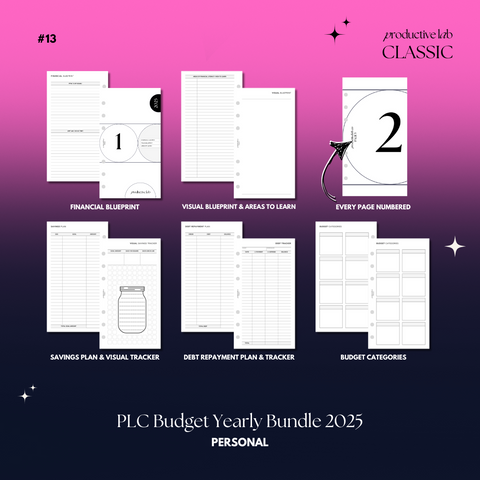 #13 PLC Budget Yearly Bundle 2025