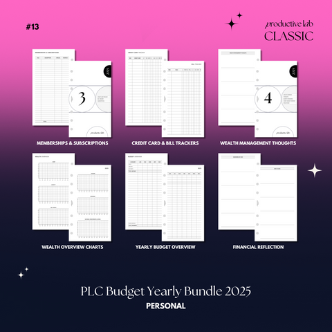 #13 PLC Budget Yearly Bundle 2025
