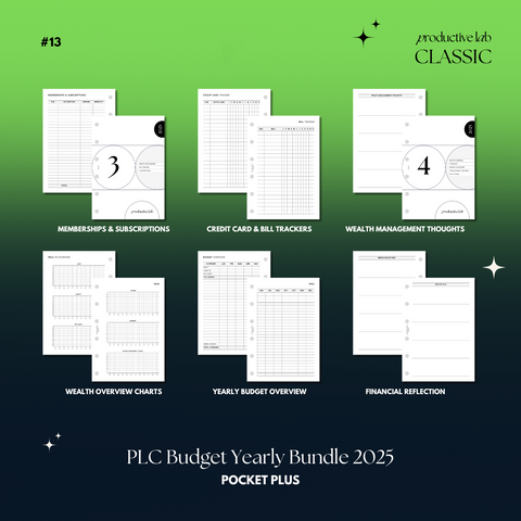 #13 PLC Budget Yearly Bundle 2025