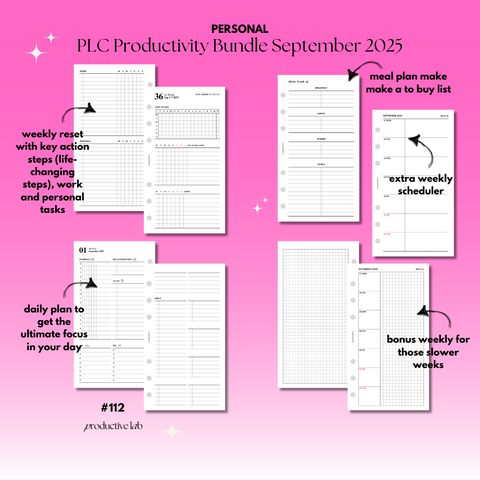 #112-9 PLC Productivity Bundle September 2025
