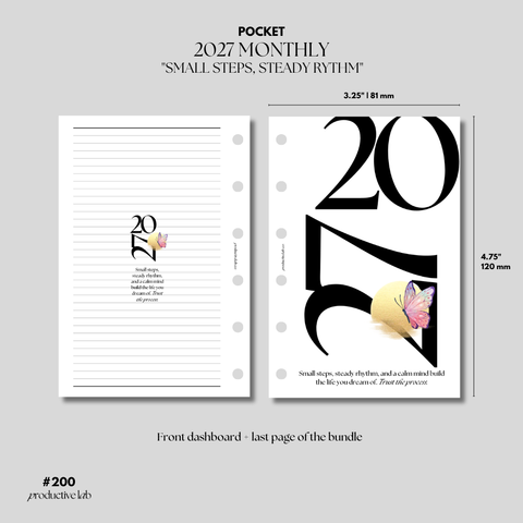 #200 2027 Monthly "Small steps, Steady Rythm"
