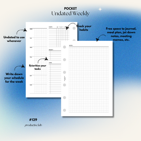 #129 Undated Weekly "Stay Focused" O2P