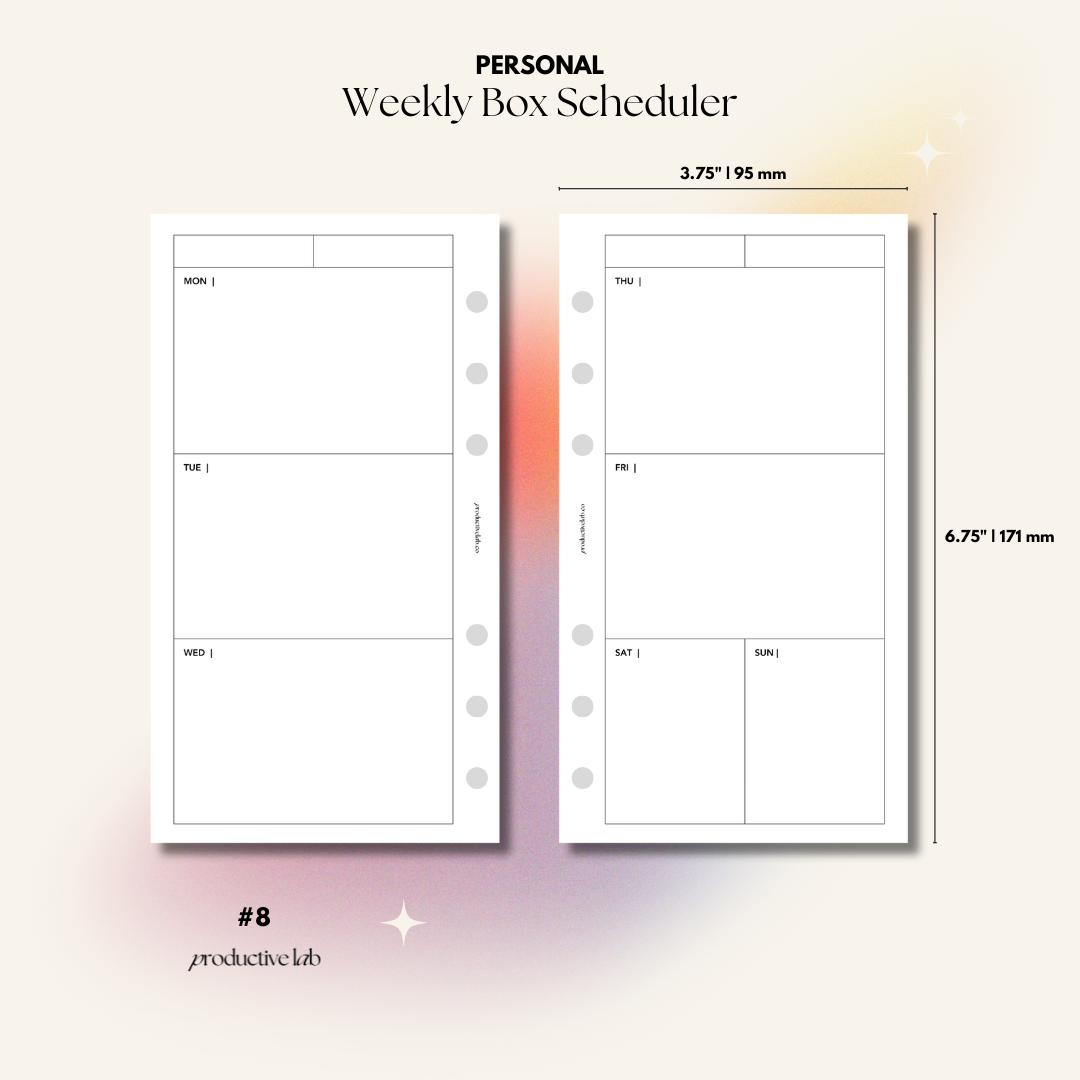 #8 Weekly Box Scheduler – Productive Lab Co.