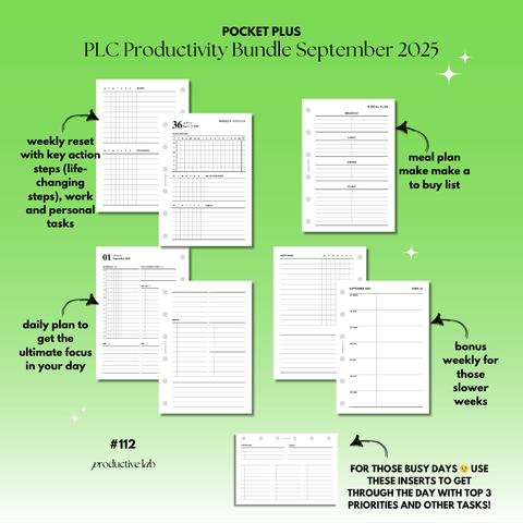 #112-9 PLC Productivity Bundle September 2025