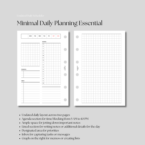 #134 Undated Daily Scheduler